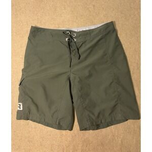 Immersion Research Board Shorts Mens 38 Green Pocket Grommet Paddle Kayak